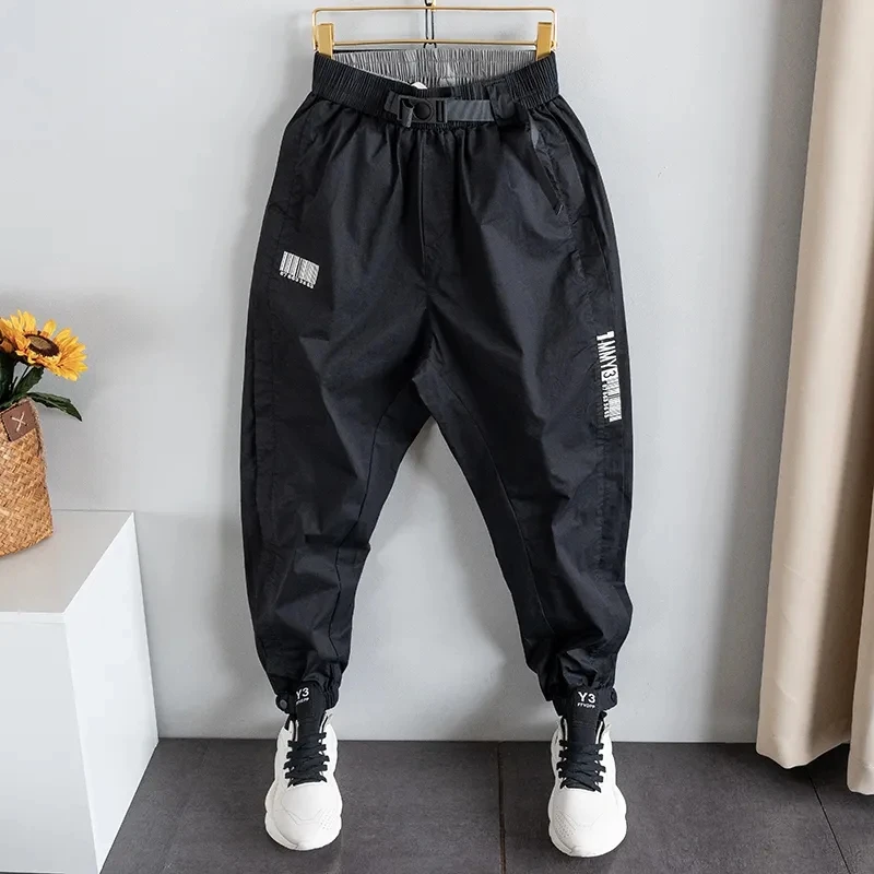 

Men Clothing Summer Casual Pants Men 2024 New Baggy Quick Dry Bundle Foot Pants All-match Korean Haren Pants Pantalones Hombre