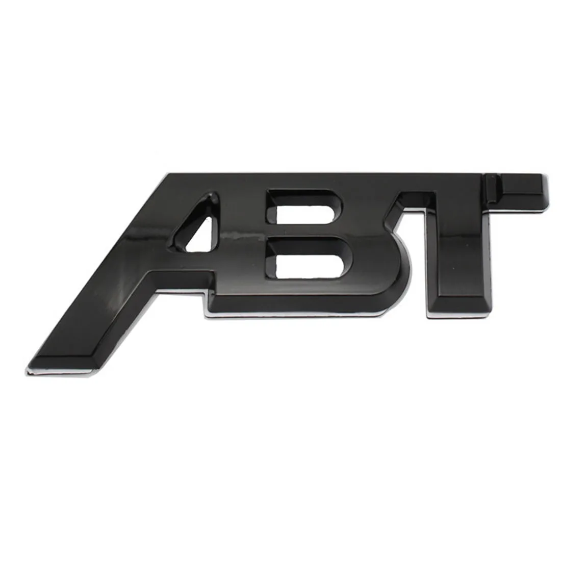 Black Car Abt Letters Emblem Rear Trunk Side Badge Logo Sticker For Vw Audi Q3 Q5 Q7 A3 A4 A5 A6