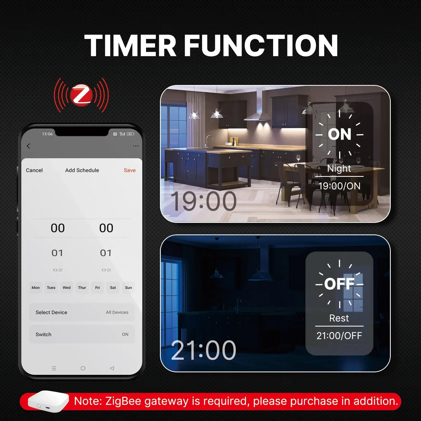escurecimento da luz smart life app trabalhar 02