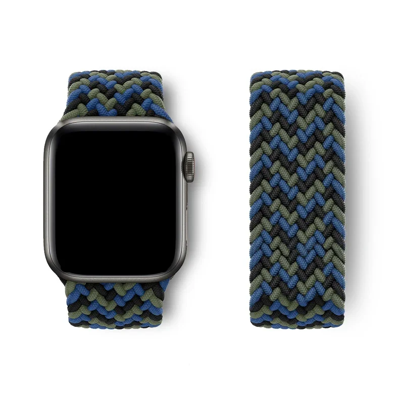 Elastic Braided Loop Watch Band Strap in Multiple Sizes