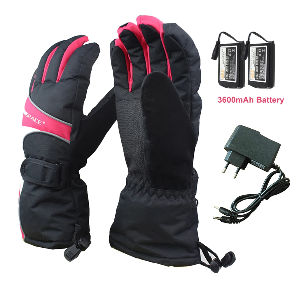 

Outdoor Winter Warmers Glove Electric Rechargeable Heated Gloves Liners For Climbing Hiking Cycling Waterproof Breathable Glove