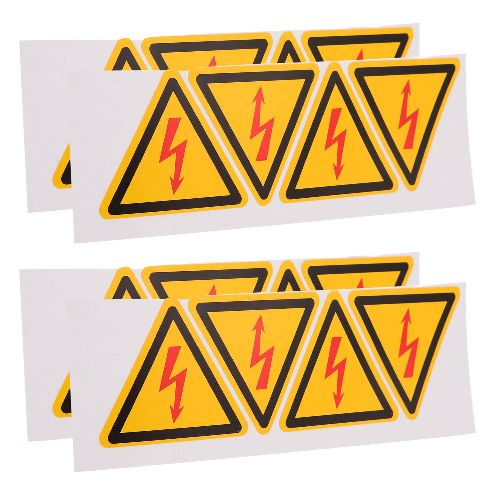 

4 Pcs Electric Shock Warning Sticker Electrical Appliance Panel Labels Stickers