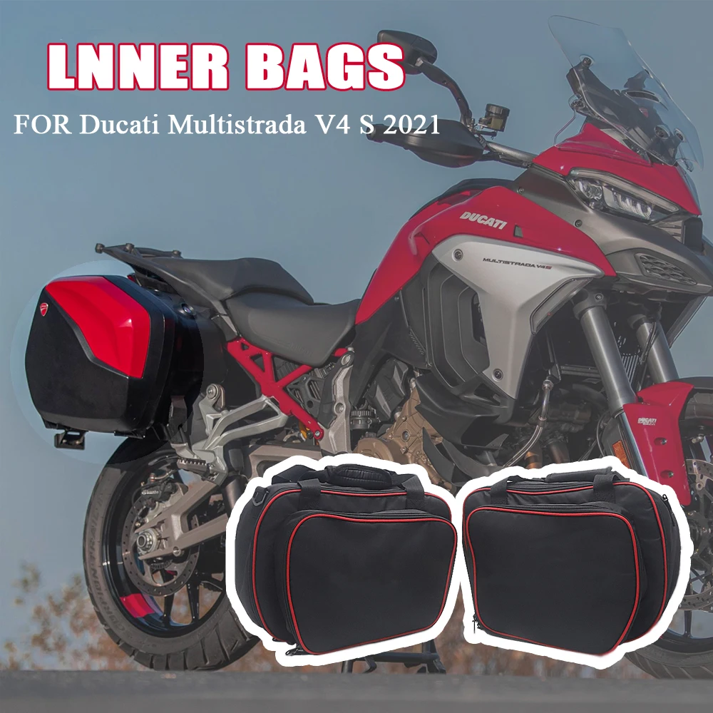 

Inner Bags FOR Ducati Multistrada V4 Motorcycle Accessories Plastic Side Panniers Cases FOR Ducati Multistrada V4 S 2021