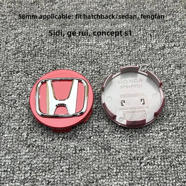 58MM/69MM Car Styling Wheel Center Hub Caps Cover Replacement Accessories For Honda CITY CIVIC Mugen Pilot Type R Type S Insight