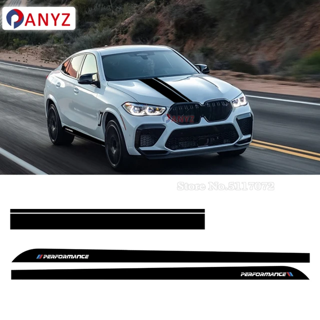 Für BMW X6 M F16 F86 G06 M Leistung Tür Sowohl Seite Streifen Auto Körper Aufkleber  Auto Haube Rückspiegel motorhaube DIY Aufkleber - AliExpress