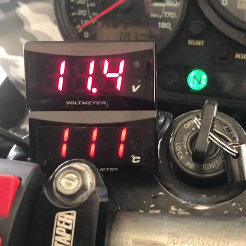 

Motorcycle Digital Thermometer Digital Measurement For Car Motorcycle Boat Waterproof Durable Motorcycle Digital Thermometer