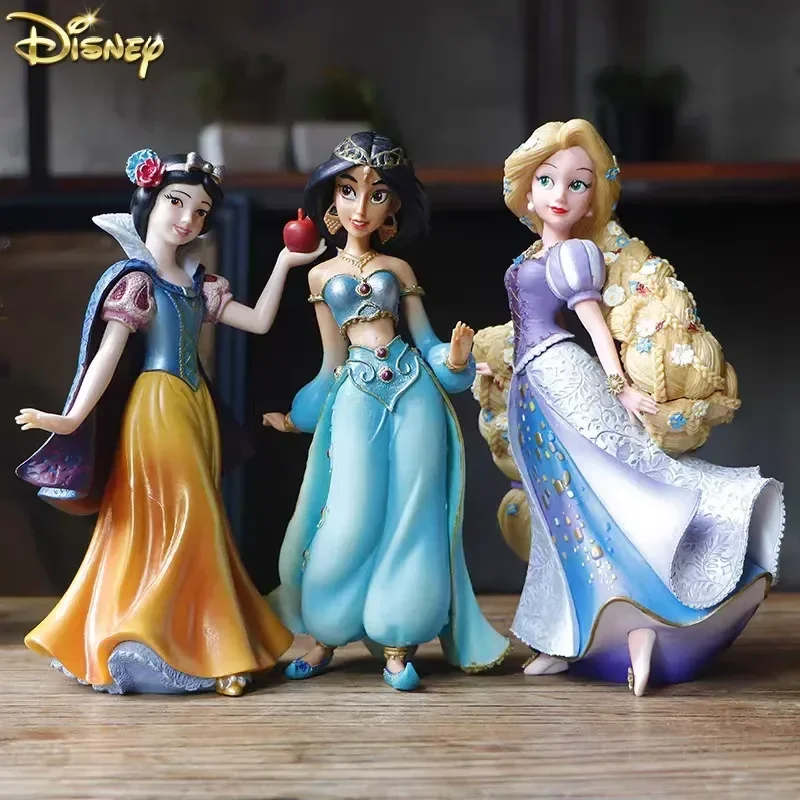 

20cm Disney Frozen Elsa Anna Snow White Rapunzel Anime Figure Model Doll Desktop Decoration Gift Collectible Toys Birthday Gifts