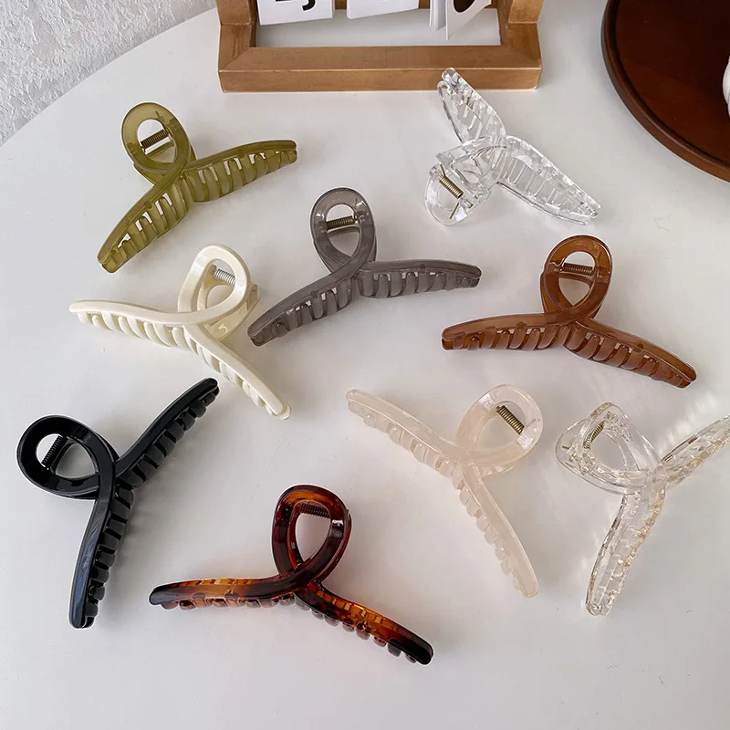 Vintage Cross Hair Clip Large Barrette Crab Hair Claws Bath Clip Ponytail Clip for Women Girls Claw Clip Hair Accessories