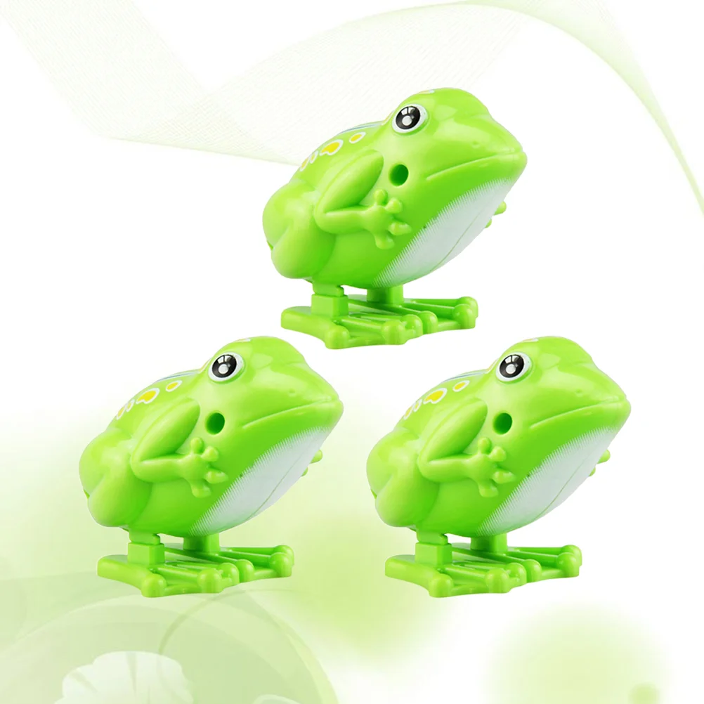 Toy Frog Jumping Wind Up Frogs Toys Clockwork Toddlers Bounce Hopping That Jump Party Birthdays