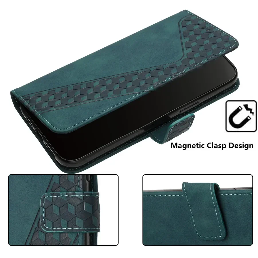 Leather Flip Wallet Case - Moto Edge Series