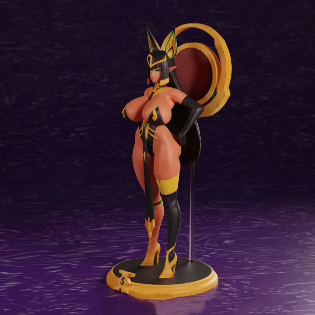 1/24 스케일 수지 그림 모델 키트 토끼 귀가 있는 섹시하고 통통한 소녀 Nsfw 조립되지 않은 도색되지 않은 3D 인쇄 DIY 장난감 471