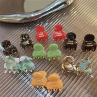 2Pcs/Set Mini 2cm Acetate Small Hair Claw Side Pins Acetate Hair Crabs for Girls Cute Hairpin Clips Women Hair Accessories - Image 4