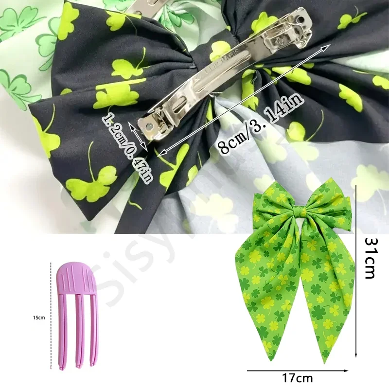 Spring Butterfly Hair Clips Fashion Printed Hair Clips Lucky Clover Hair Clips Cute Elegant Accessories Commuting Travel Dating