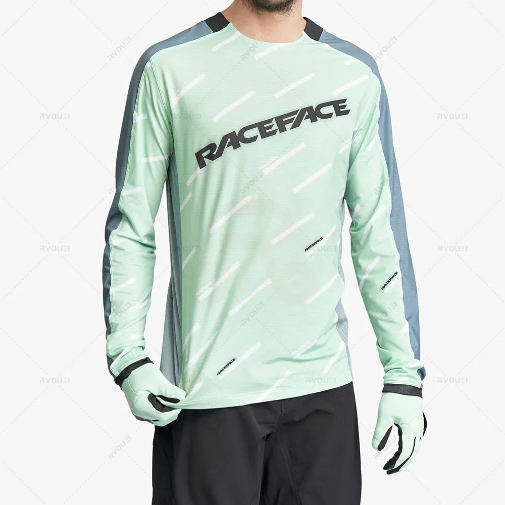 New RACE FACE Downhill Mountain Jersey Motocross Jersey Enduro MTB MX BMX Jersey Cycling Jersey Bike DH Maillot Ciclismo Hombre 4