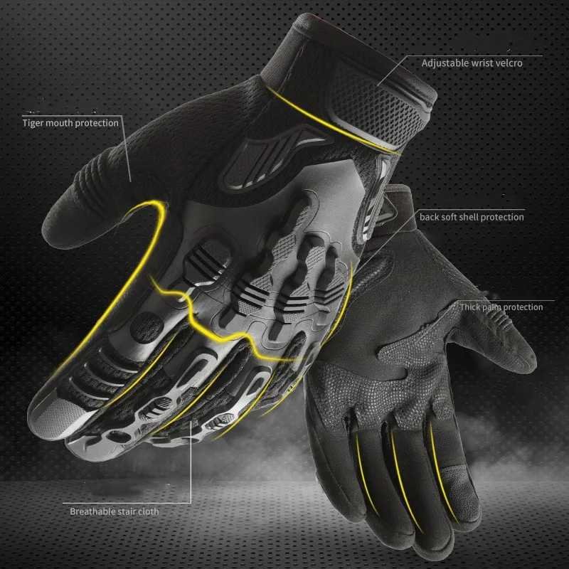 Outdoor Cycling Gloves Motorcycle Training Sport Climbing Shooting Hunting Riding Cycling Full Finger Anti-Skid Mittens 2