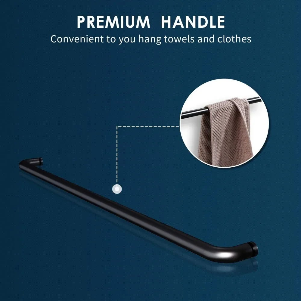 58.5-60 in.W X 72 in.H Glass Shower Door Semi Frameless Double Sliding 1/4" Clear Glass Black Finish