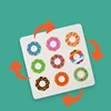 Wooden Doughnut Colors Pairing Toys Montessori Early Education Puzzle Color Matching Game Kindergarten Game Teaching Aids 4