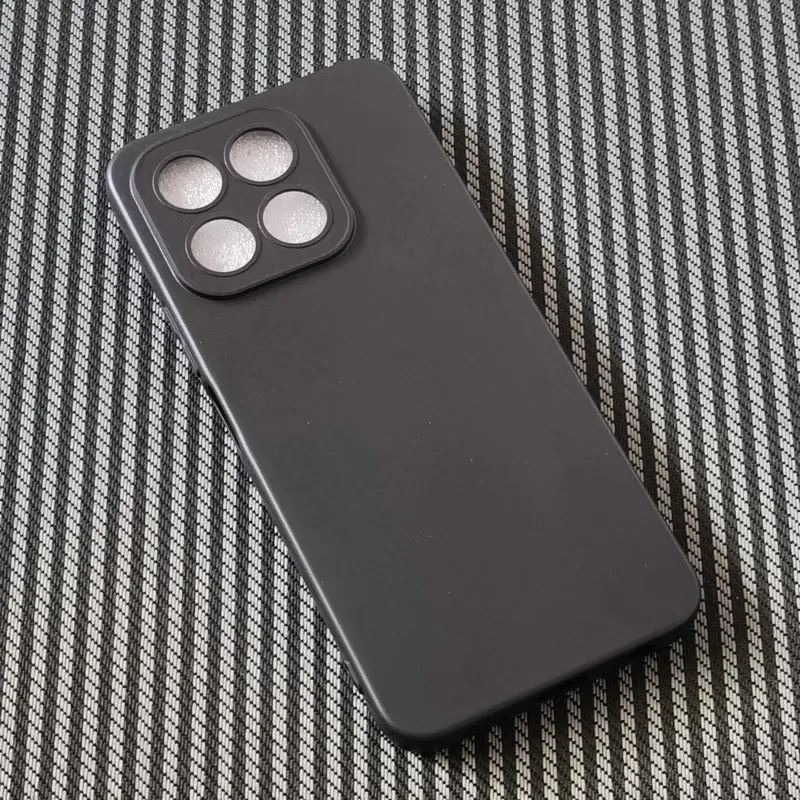 Black Matte Soft Silicone Shockproof Case and Back Cover