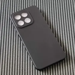 Custodia e cover posteriore in silicone morbido nero opaco resistente agli urti