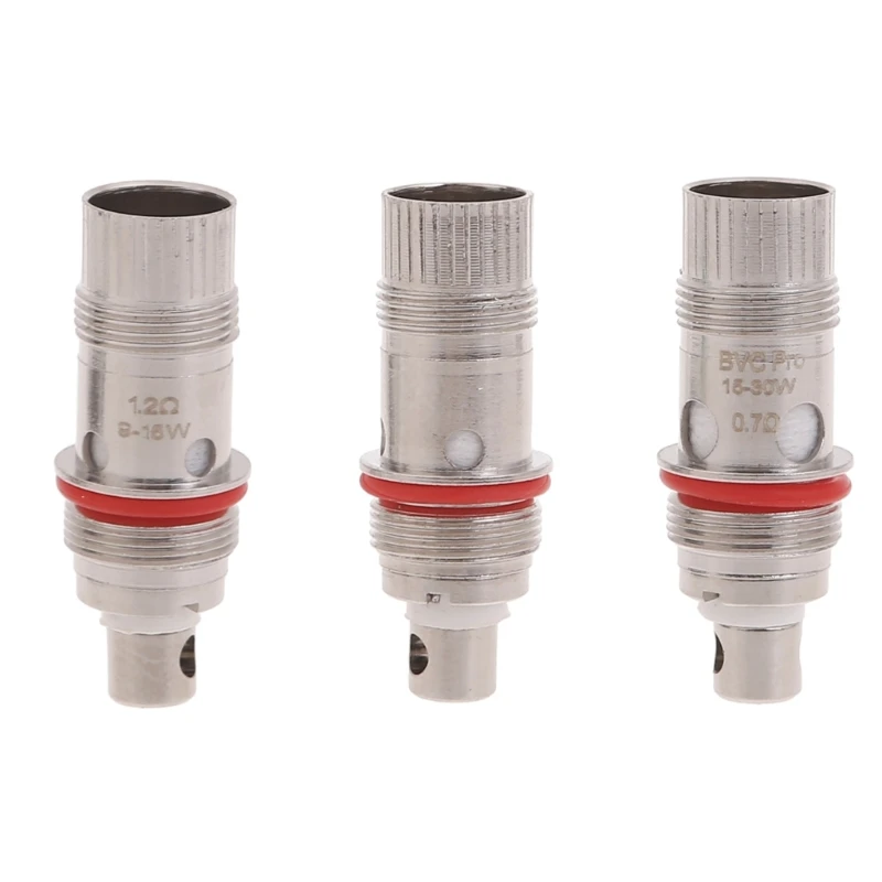 

2024 New 5PCS Replacement Atomizer Coils Heads with Vertical Line Bottom Enhances Flavor for BVC Pro Coil 1.2ohm 0.7ohm 1.0ohm