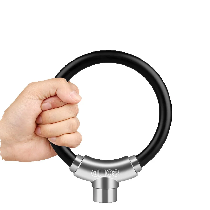 Lucchetto ad anello portatile antifurto per bicicletta con cavo per mountain bike_voghion.com