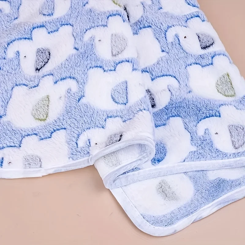 Soft and Cozy Cartoon Elephant Blanket 2