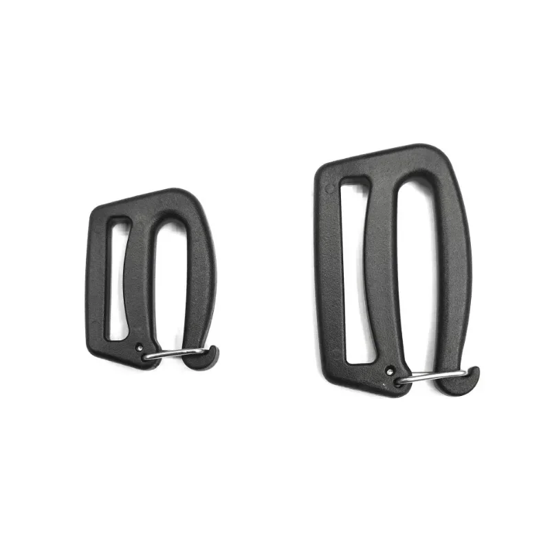 Gissroys Gancio per fettuccia da 25 mm, fibbia per cintura da 25 mm, con chiusura a chiusura aperta, fibbia scorrevole per scala, ricambio