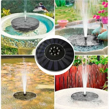 Floating Solar Fountain Garden Waterfall Fountain Pool Pond Bird Bath Solar Panel Powered Fountain Water Pump Garden Decoration - Image 5