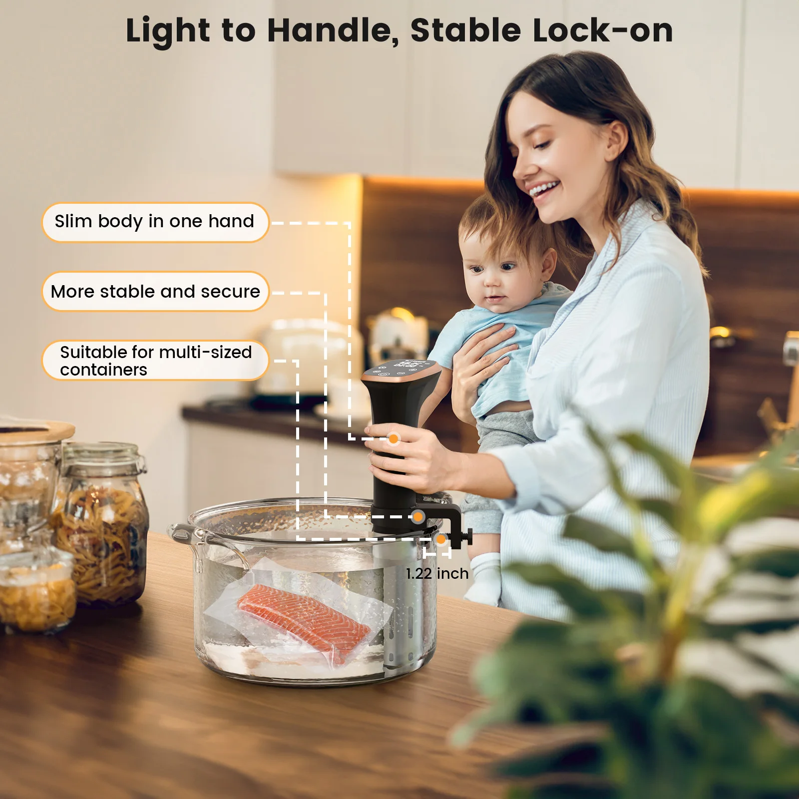 BLIITZHOME Smart Slow Cooker | WiFi & IPX7 Waterproof | 6-Quart - View 5