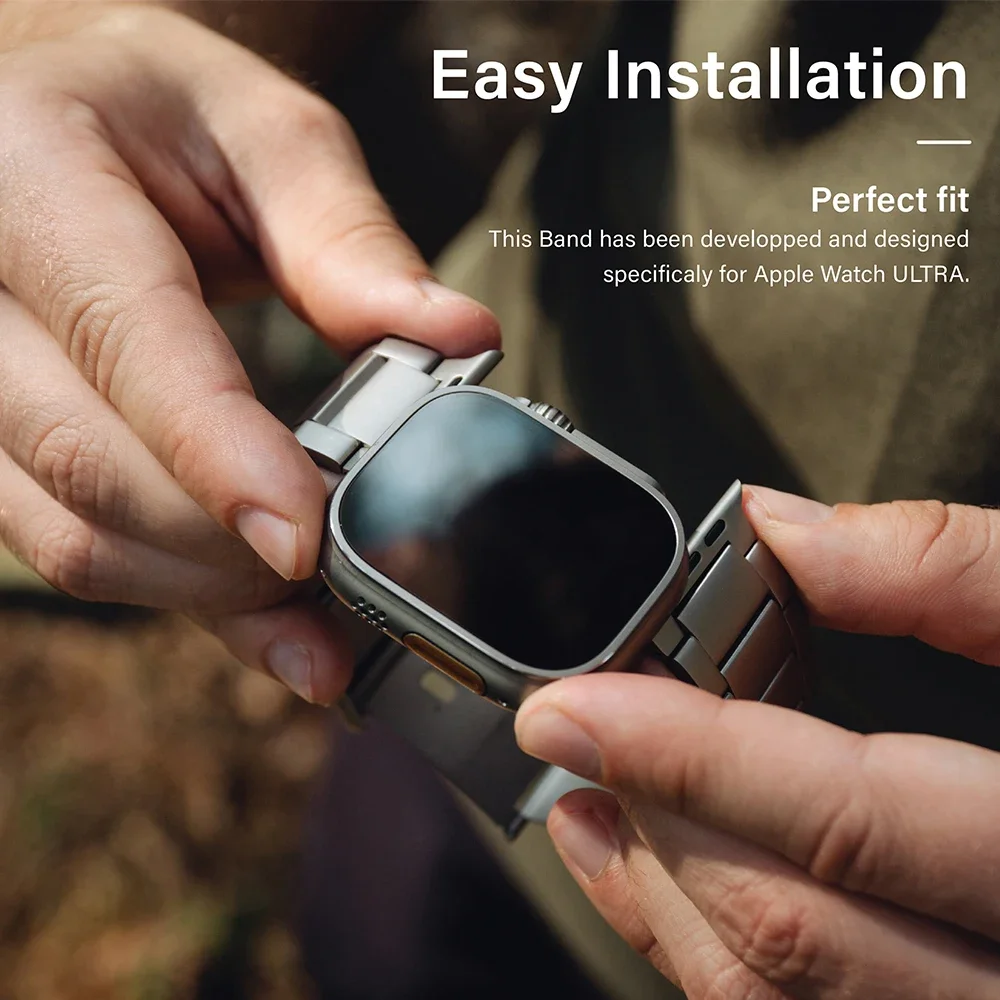 Luxury Titanium Bracelet for Smartwatch - Premium Business Strap