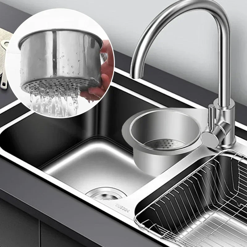 Sink Strainer Sink Filter Stainless Steel Swan Removable Drainage Basket