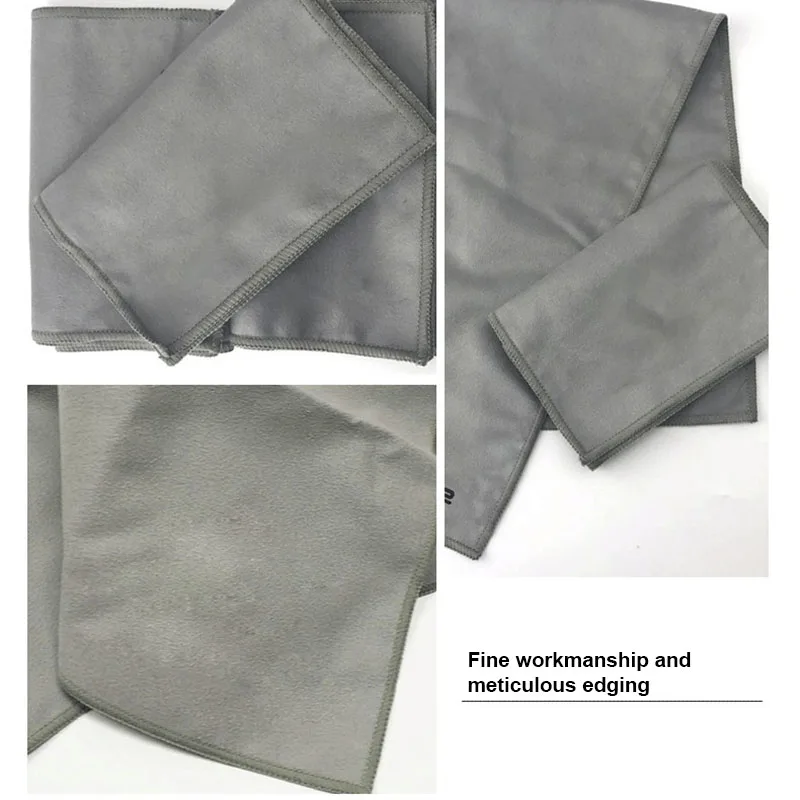 2pcs Shoe Shining Cloths Microfiber Flanne Polishing Cloth Shoe Cleaning Cloth For Buffing/Cleaning & Polishing Leather 6