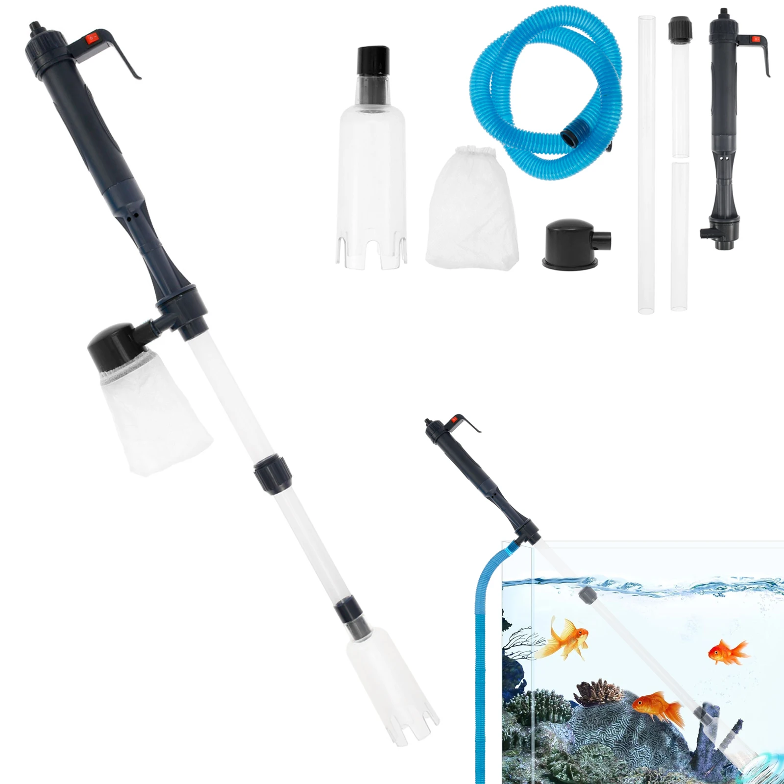 Aquarium Vacuum Water Change Pump Siphon Gravel Cleaner