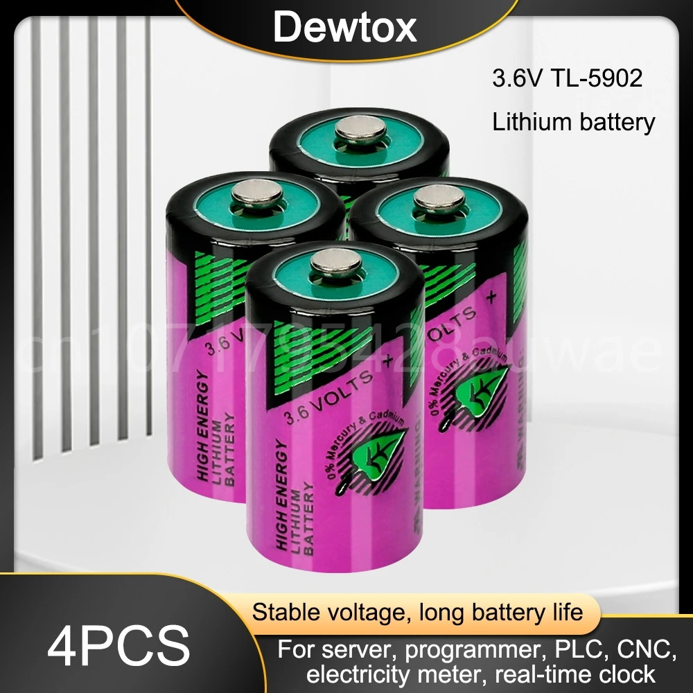 

4 шт., литиевая батарея 3,6 В для PLC CNC, Первичная литиевая батарея ER14250 14250 LS14250 SL350