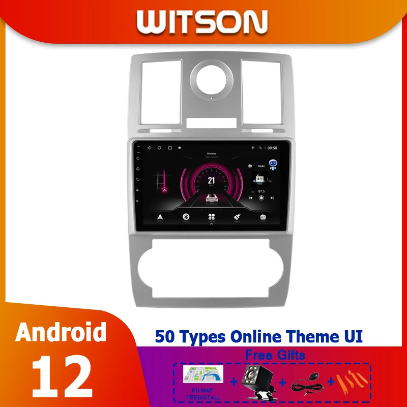 Witson Android Stereo Radio Car 9 Pollici Multimedia Navigazione Gps Stereo Per Jeep 300C 2004 - 2008 Carplay Wifi Bluetooth