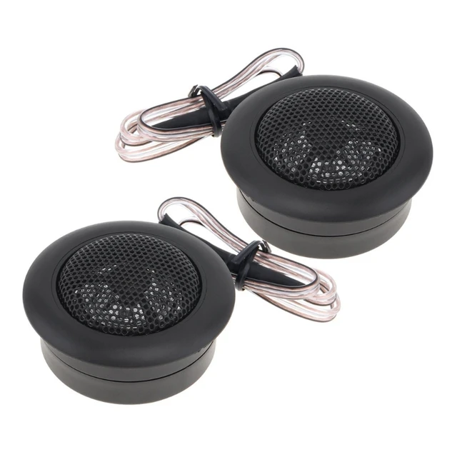 Tweeter de cúpula para coche, 2 uds., 500W, 4 Ohm, condensador