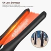 Small Flat Iron for Short Hair, Temperature Adjustable Pencil Flat Iron Fast Heat Up, 3/10 Inch Beard Straightening Iron Salon 5