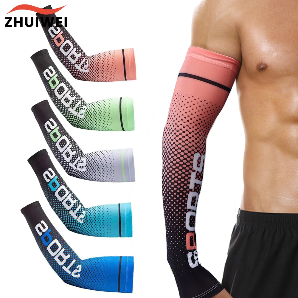 

Sun UV Protection Hand Protector Cover Arm Sleeves Ice Silk Sunscreen Sleeves Outdoor Arm Cool Sport Cycling Sleeves