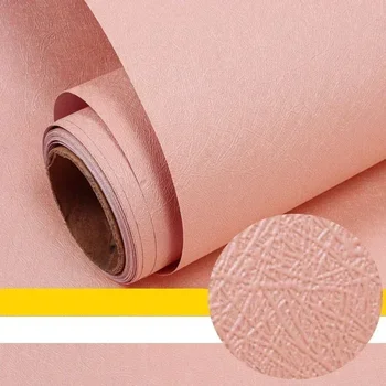 สีทึบ Self-Adhesive Macaron วอลเปเปอร์เฟอร์นิเจอร์ตู้สติกเกอร์ตกแต่งห้องนอนฟิล์มไวนิล DIY ห้องนั่งเล่นตกแต่งบ้าน 20