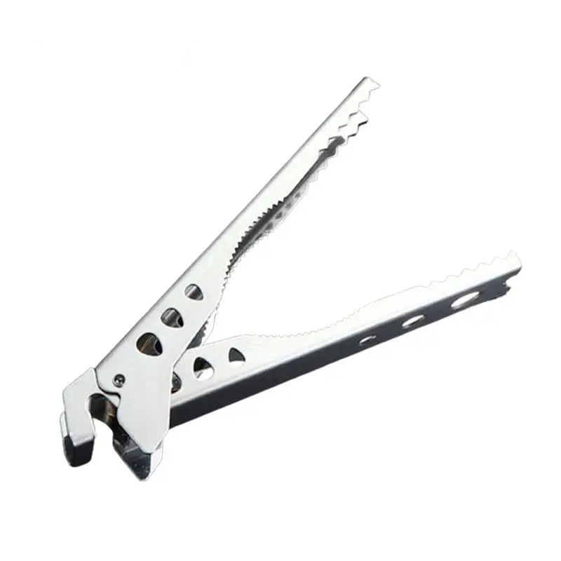 야외 캠핑 데임 방지 냄비 팬 볼 그리퍼, 하이킹 요리 피크닉, 뜨거운 손잡이 거치대 클립 클램프, 바베큐 조리기구 