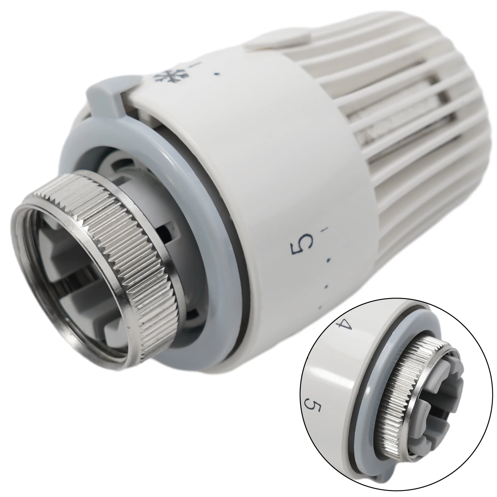 

1x Thermostatic Temperature Control Valve Head Radiator Replacement Head Automatic Temperature Remote Controller Radiator Head