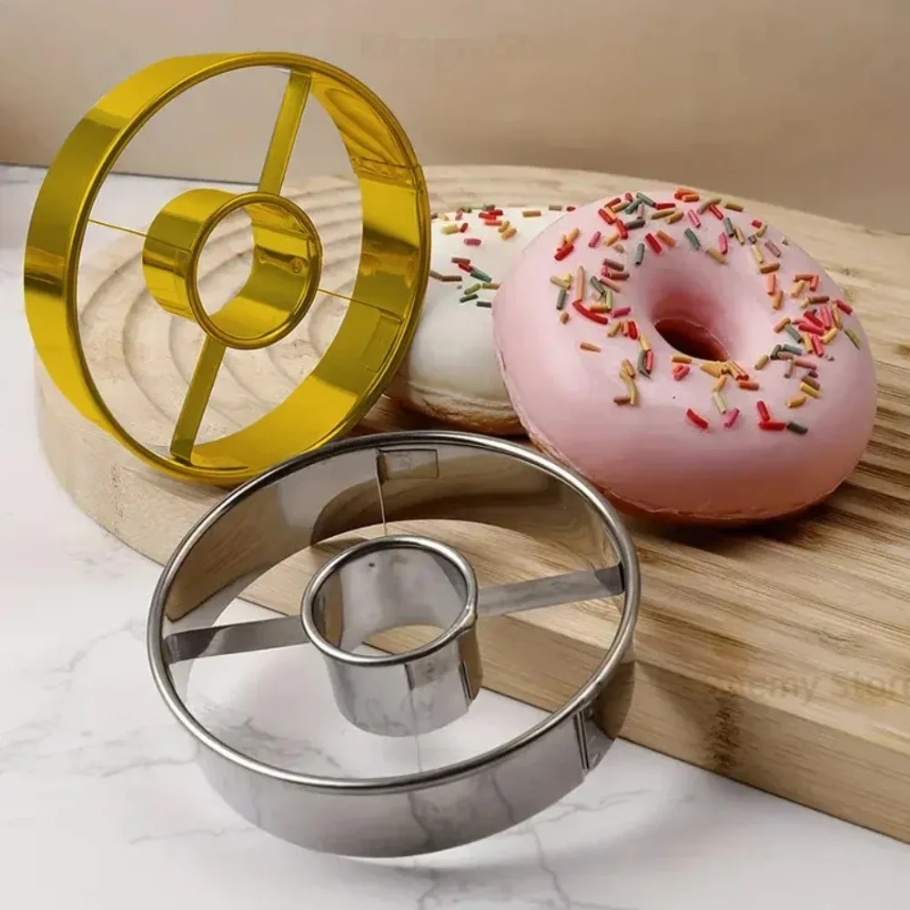 Rustproof Stainless Steel Donut Mold Baking Supplies Cake Decorating Tool Cookie Cutters DIY Bread Cutter Desserts pastry tools