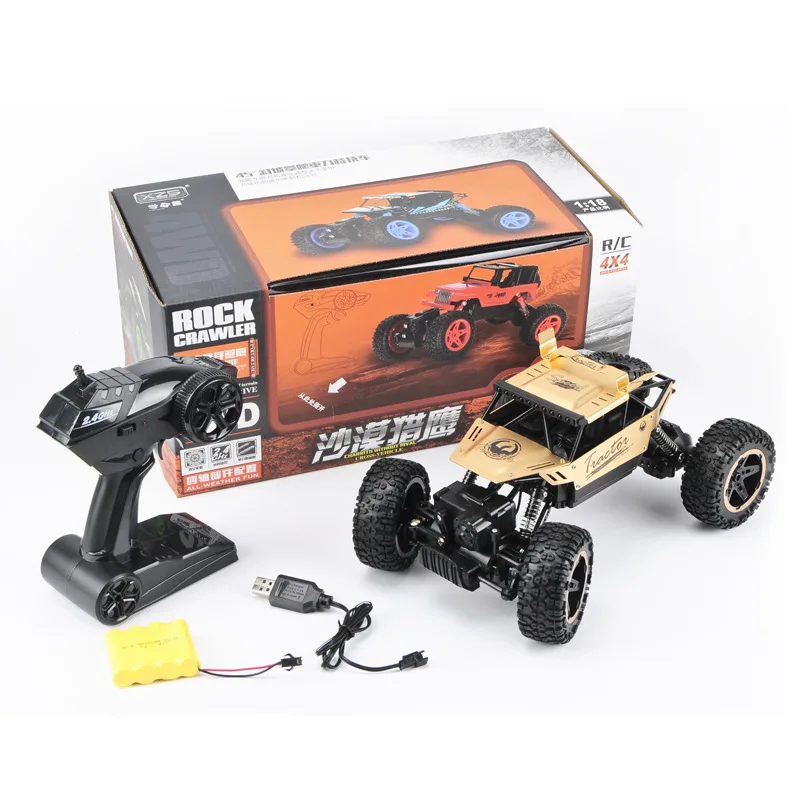 

1:18 High Speed RC Car 2.4G 4WD Racing Off-Road Vehicle Kids Remote Electric Climbing Trucks Toys Boys Gift for Children