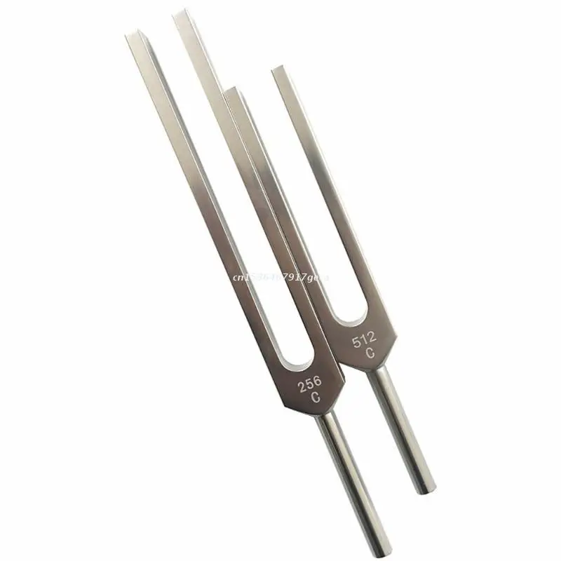 Tuning Forks Set-C256 Hz and C512 Hz with Bag and Hammer for Stress Reliever