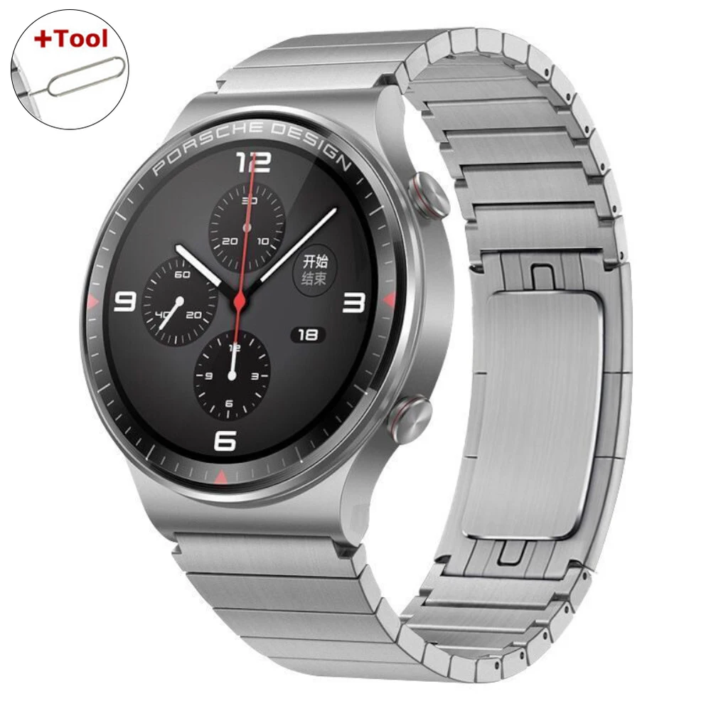 Luxury 22mm Stainless Steel Link Bracelet Wristband