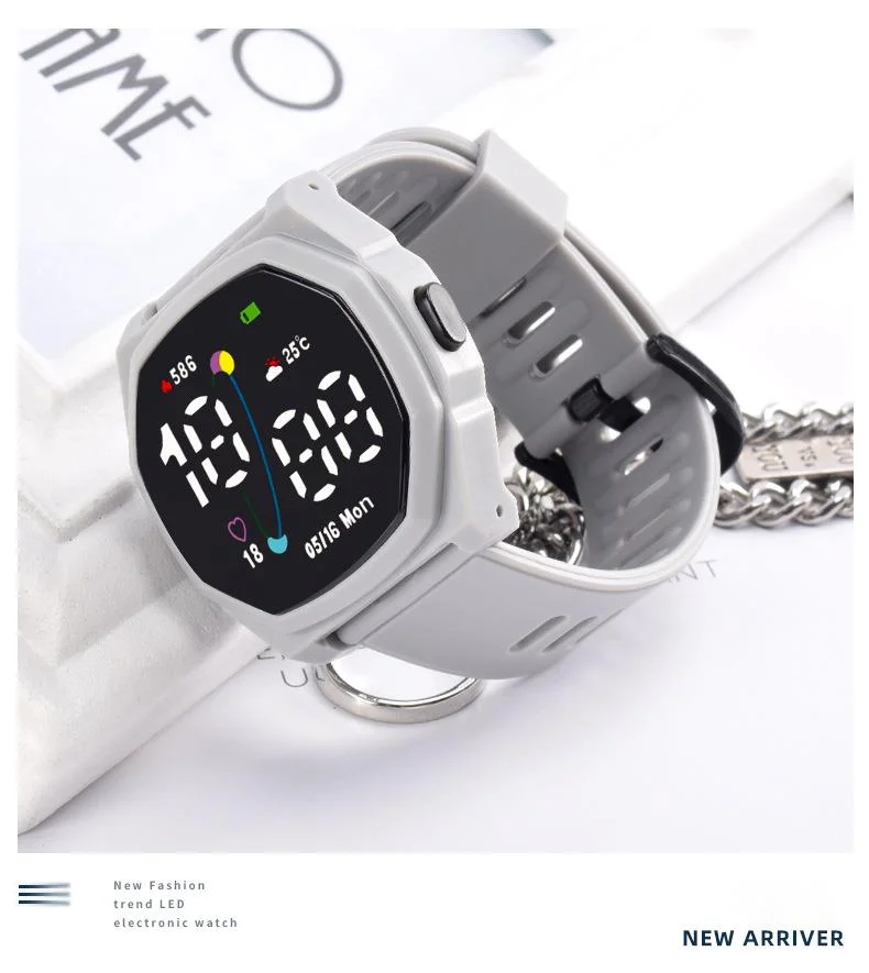 Nouvelle montre électronique à LED Planet Orbit pour loisirs, simplicité, sport, montre étudiante polyvalente, montre à bouton_voghion.com