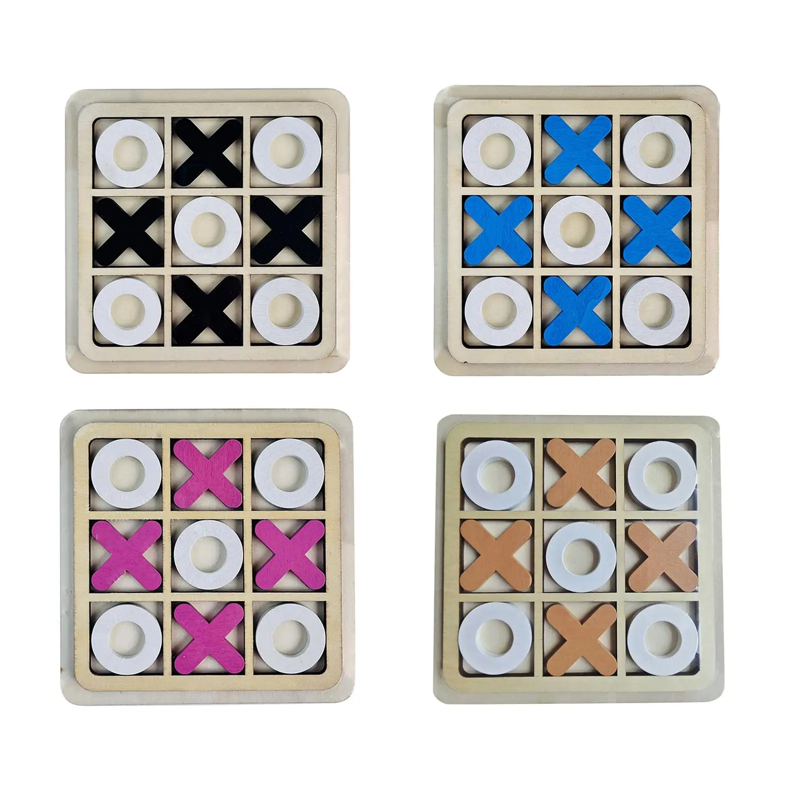 

Tic TAC Toe Game XO Table Toy Leisure Intelligent Traditional Night Activity Family Game for Child Brain Teaser Puzzles