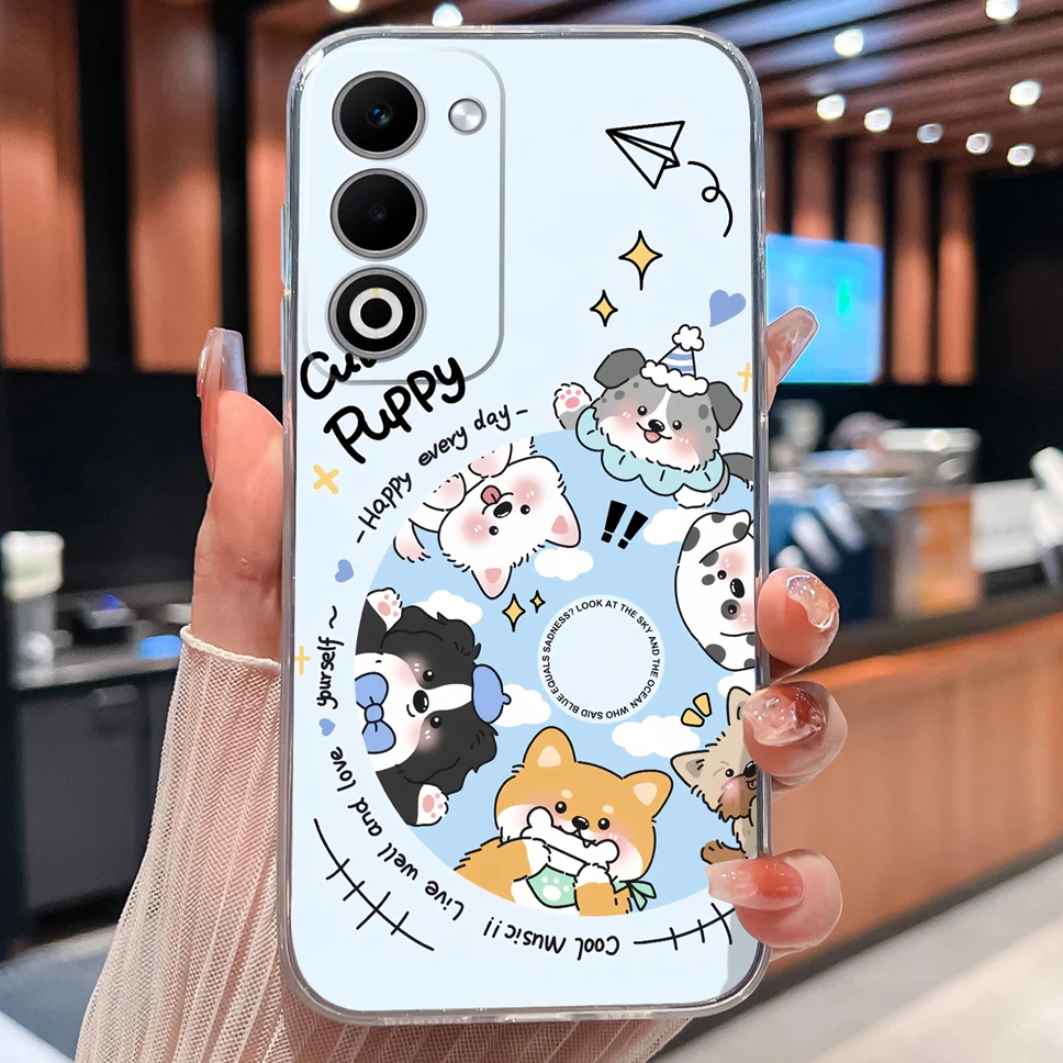 Lovely Animal Cartoon Soft TPU Transparent Silicone Bumper Phone Case