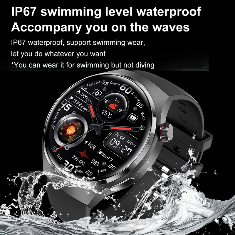 Huawei-reloj inteligente GT4 Pro para hombre, accesorio de pulsera  resistente al agua IP68 con pantalla HD de 2023x360, control del ritmo  cardíaco