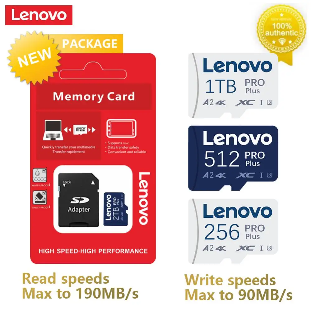 Lenovo Extreme Pro Flash 128Gb Card Micro Card Sd Uhs-I 512Gb 256Gb 64Gb U3 V30 Sd Tf Card Adattatore Per Scheda Di Memoria Per Fotocamera Dji